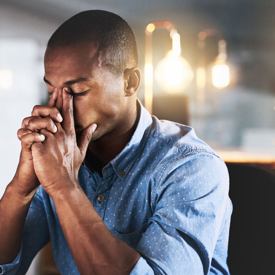 Man Praying For Help